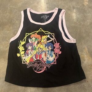 Sailor Moon Crystal Black Tank Top